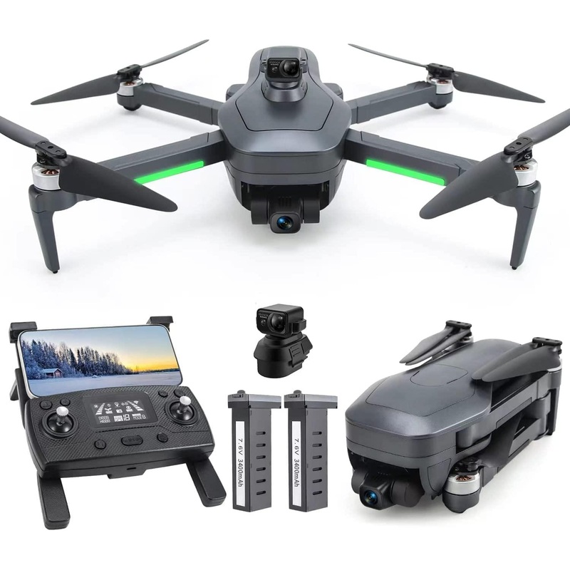 193MAX2 GPS Drone – with 4K HD Camera for Adults,9800ft HD Video Transmission,Obstacle Avoidance,3-Axis Gimbal Quadcopter with EIS Anti-shake ,Brushless Motor Level 7 Wind Resistance,Auto Return Home Professional Camera Drone