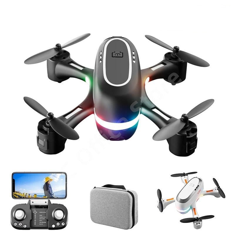 2024 New LSRC Rainbow Mini Drone 480p 720P HD Dual Camera  WIFI FPV Hight Hold One Key Return Quadcopter RC Dron Kid Gifts